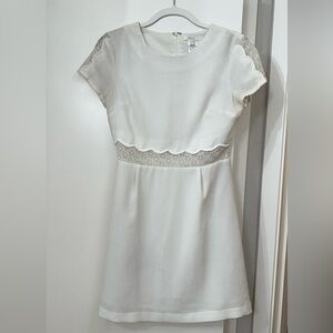 Ivory Lace Mini Dress